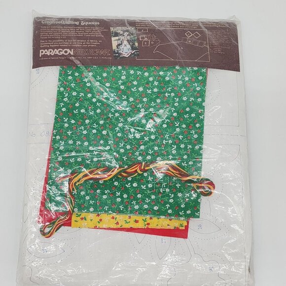 Paragon Creative Quilting Squares Kit Fabric Applique Instructions Flowers - Picture 4 of 6